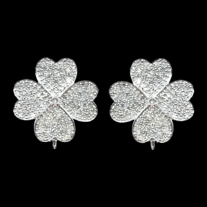 INTERCHANGEABLE FOUR LEAF CLOVER EARRINGS